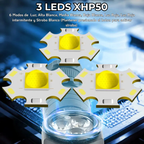 Lampara Cabeza Casco Magnetica Recargable Led 1300 Lumenes