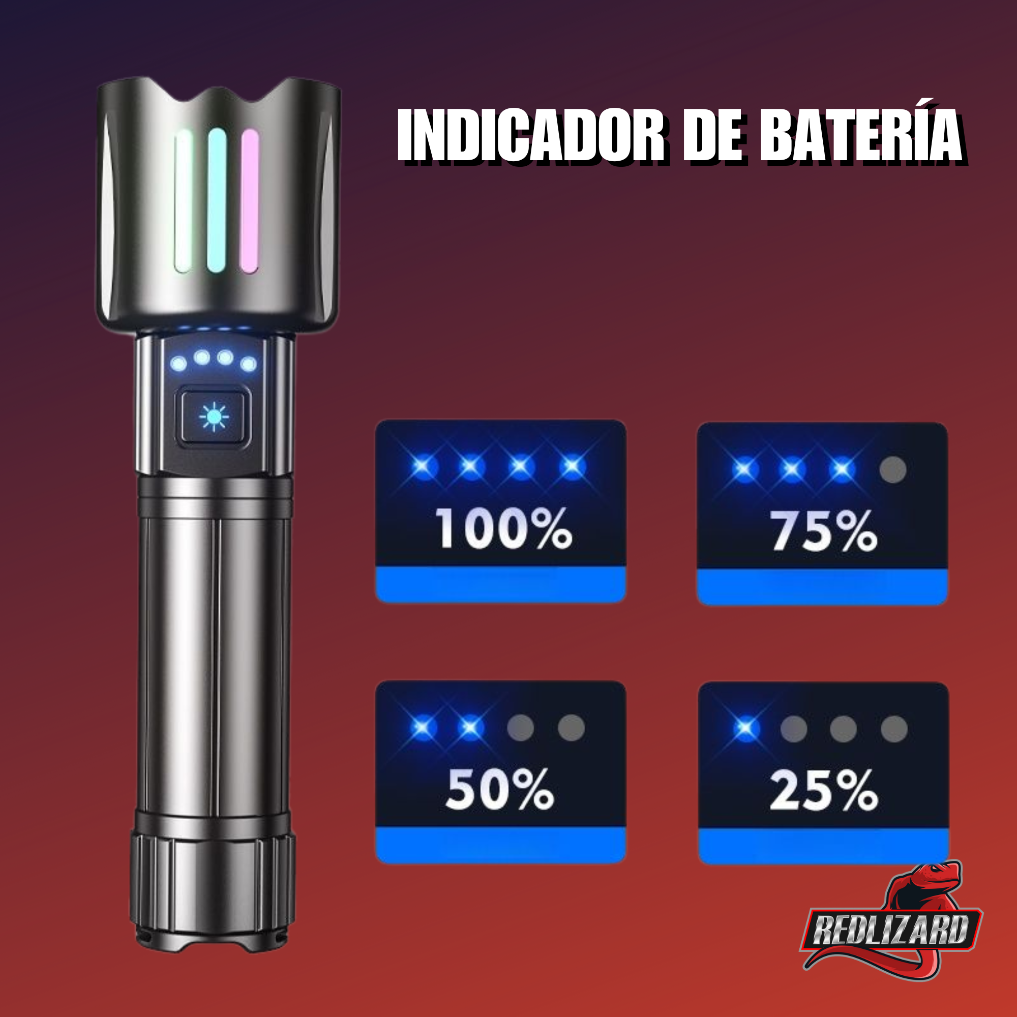 Lampara Laser Led Potente Recargable Usb Power Bank