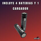 Cargador con pilas 18650 3.7 - 4.2 V 9900 mAh