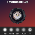 Lampara Tactica Ultra Potente Recargable 4 Leds Power Bank