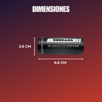 Cargador de pilas con pila 26650 3.7V 9900mAh