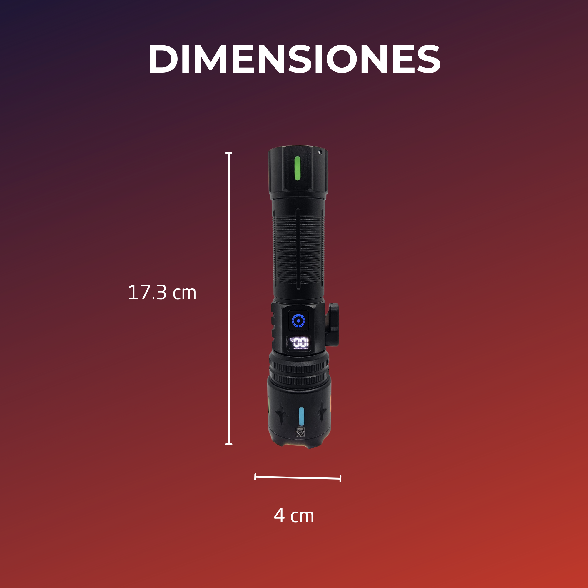 Lampara Táctica Emergencias Cortador Cinturon Ultrabrillante