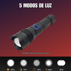 Lampara Tactica Ultra Potente Led Xml T9 10000 Lumenes