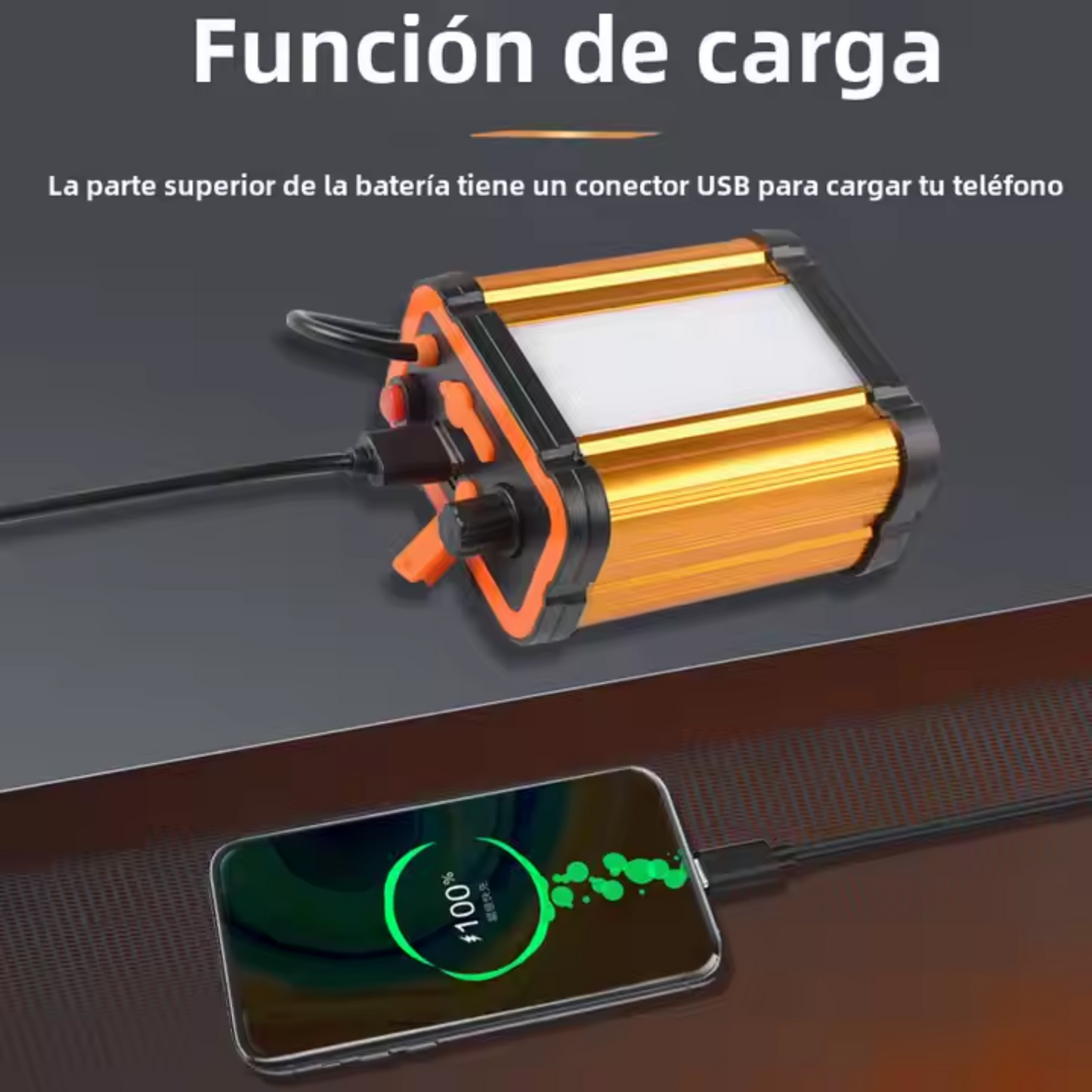 Lampara De Cacería La Bestia Largo Alcance Cabeza Power Bank