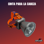 Lampara Recargable Faro D Cabeza Super Potente 3 Modos D Luz Blanco Gris