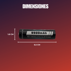 Baterias Pilas Recargables 18650 3.7v - 4.2v / 9900mah (2 Unidades)
