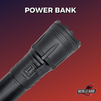 Lampara Tactica Ultra Potente Recargable 4 Leds Power Bank