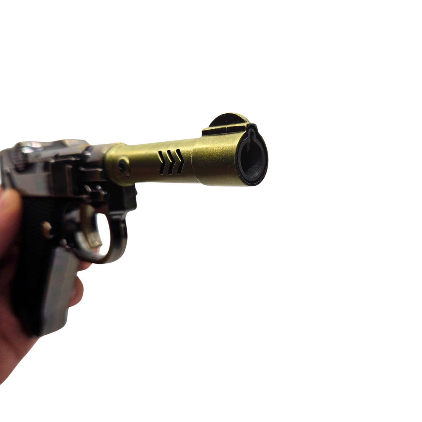 Encendedor De Pistola Recargable Con Flama De Soplete