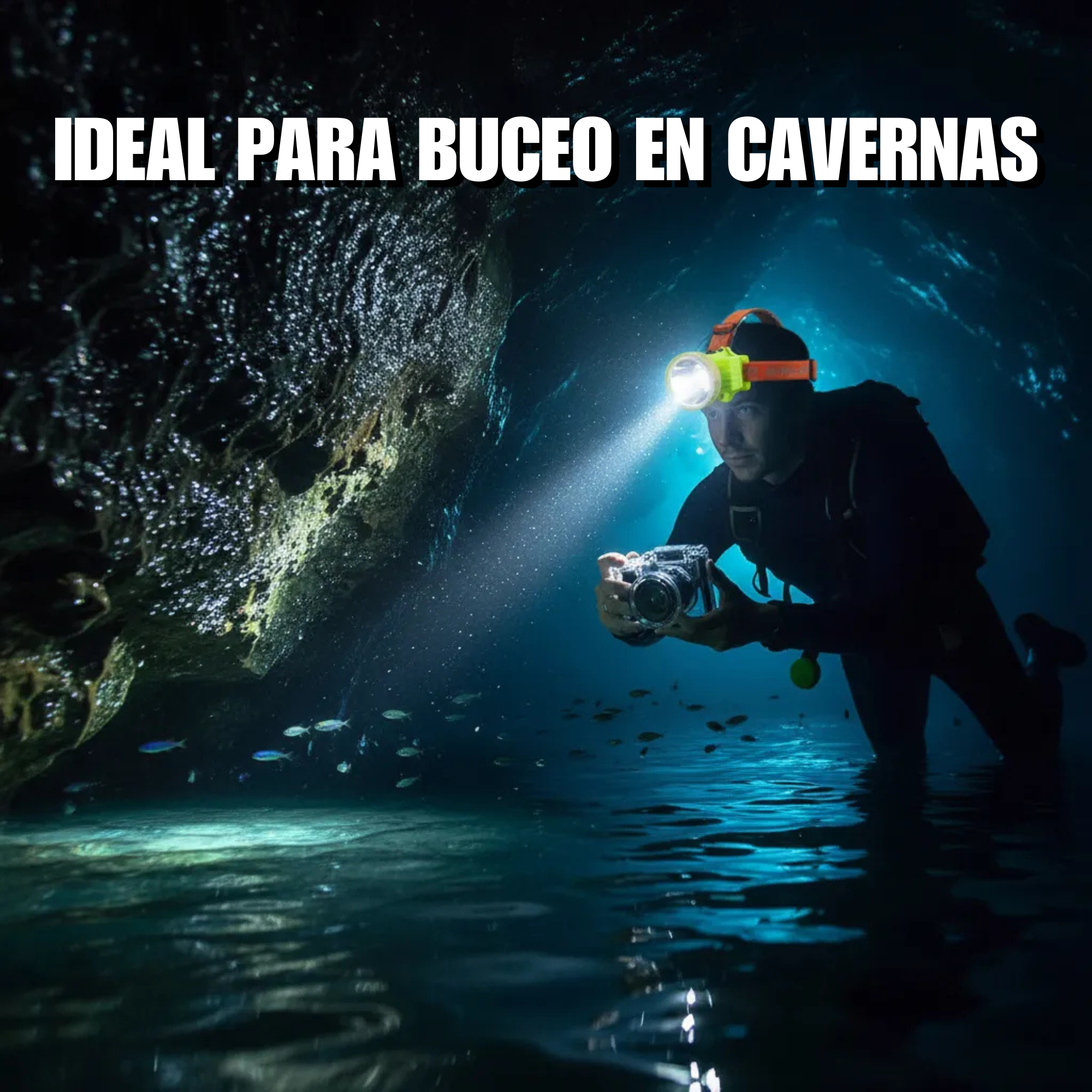 Lampara Para Buceo. Sumergible, Contra Agua. Recargable Led
