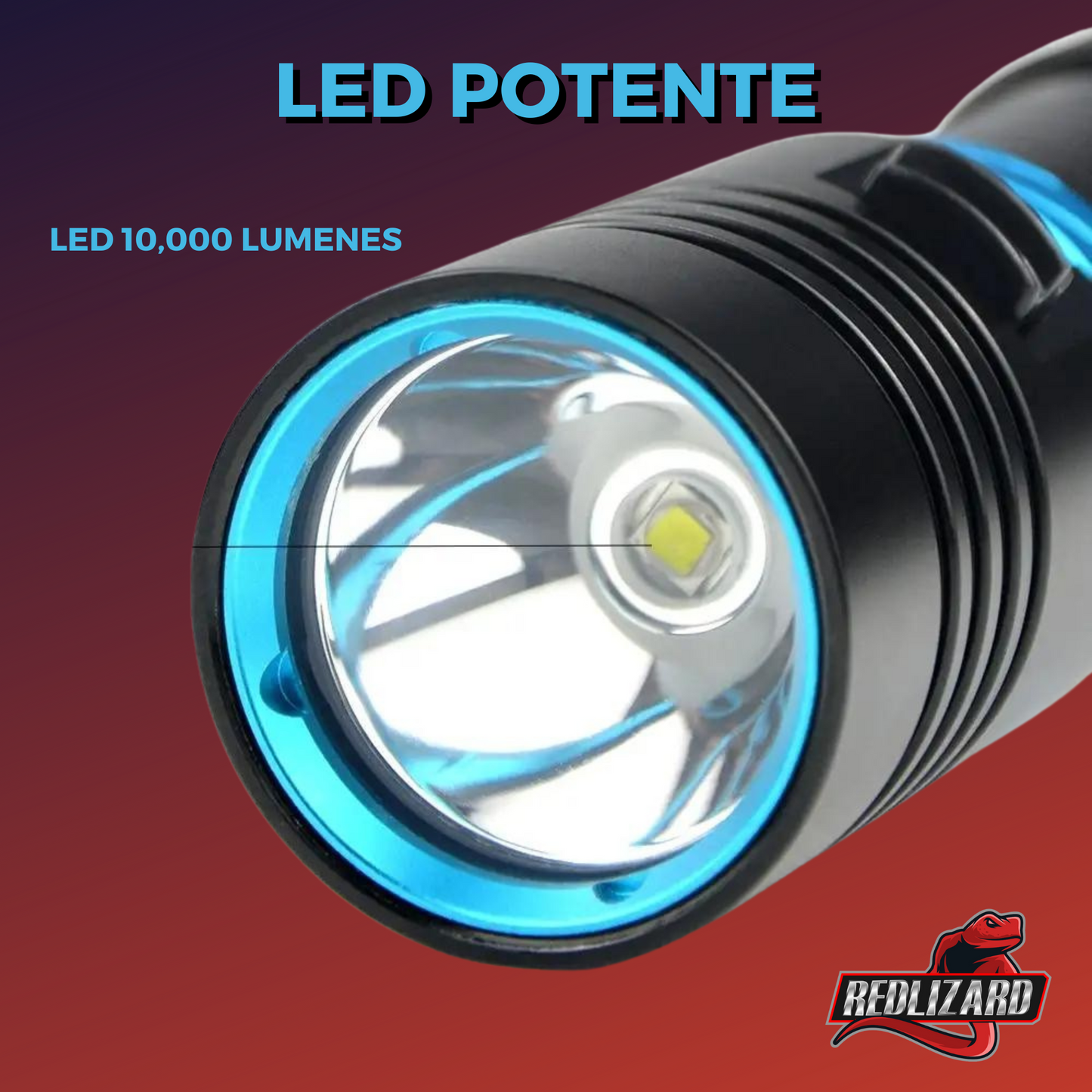 Lampara Buceo Sumergible Recargable Led Potente 3000 Lumenes