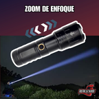 Lampara Táctica Ultra Potente 30,000 Lúmenes Power Bank