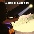 Lampara De Cacería De Luz Amarilla La Bestia Largo Alcance Cabeza Power Bank