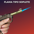 Encendedor De Pistola Recargable Con Flama De Soplete