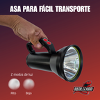 Lampara 50000 Lm Super Potente 2 Modos D Luz Cob Trasero Usb Blanco Negro