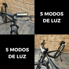 Lampara Para Bicicleta 5 Leds 5 Modos Iluminación Recargable