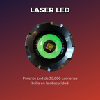 Lampara Led Recargable Tactica Laser Led De Mano Potente