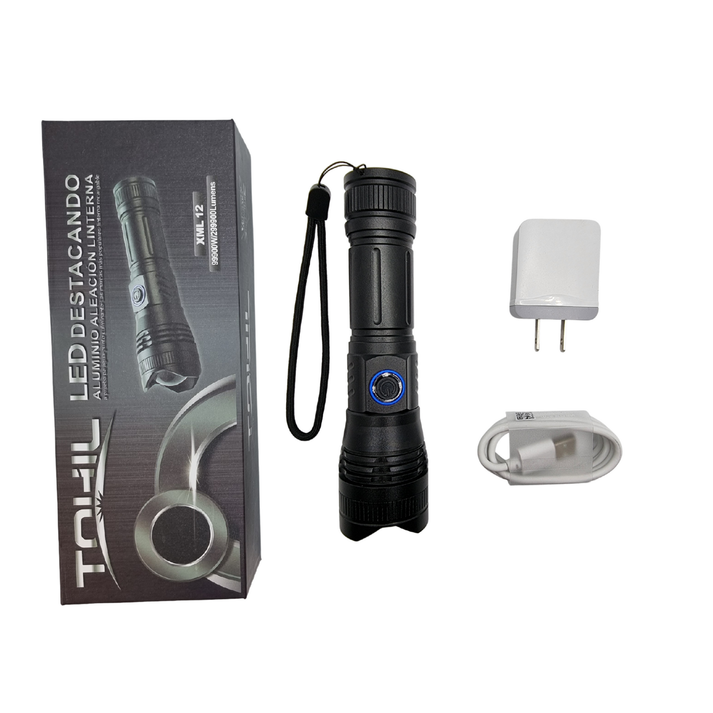 Lampara Tactica Ultra Potente Led Xml T9 10000 Lumenes