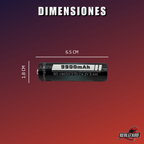 Cargador con pilas 18650 3.7 - 4.2 V 9900 mAh