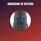 Lampara Tactica Recargable Ultra Potente Led Laser 8 X 18650