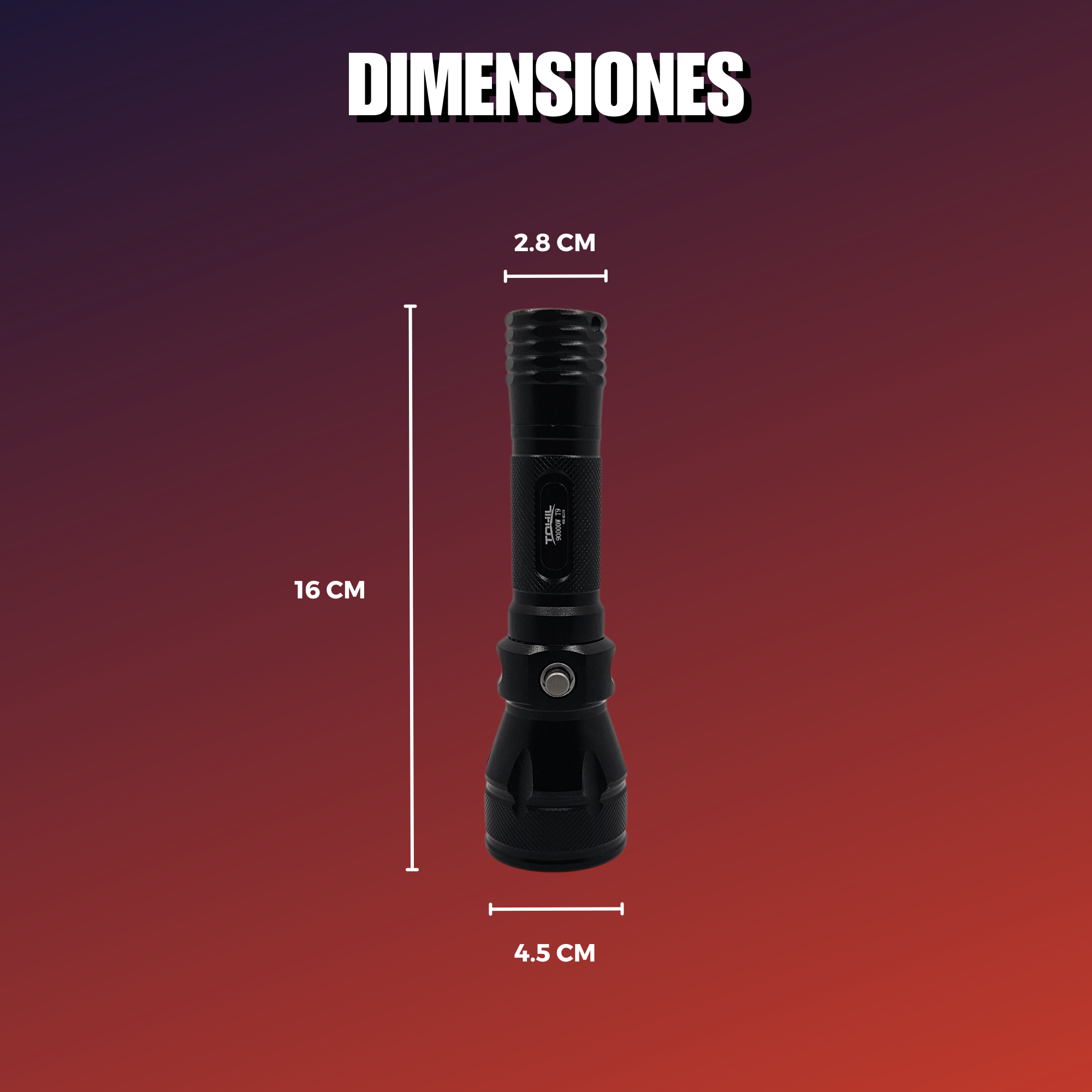 Rechargeable LED Submersible Diving Lamp 50m Depth