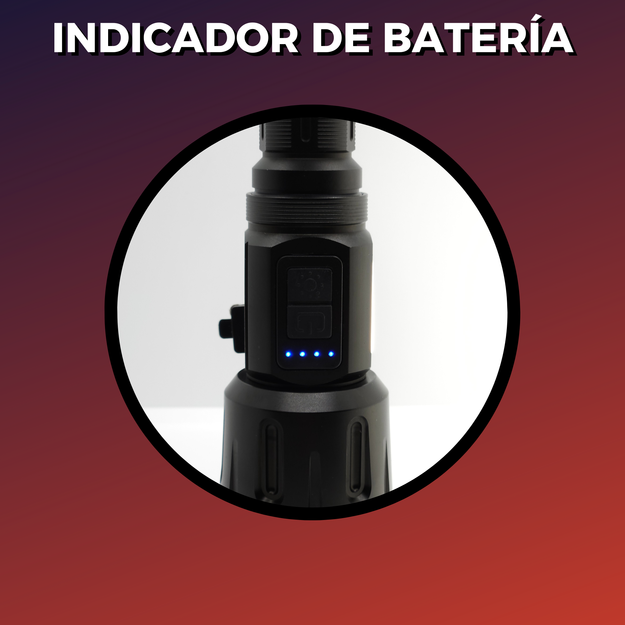 Lampara Táctica Ultra Potente T9-100 20000 Lúmenes Con Zoom