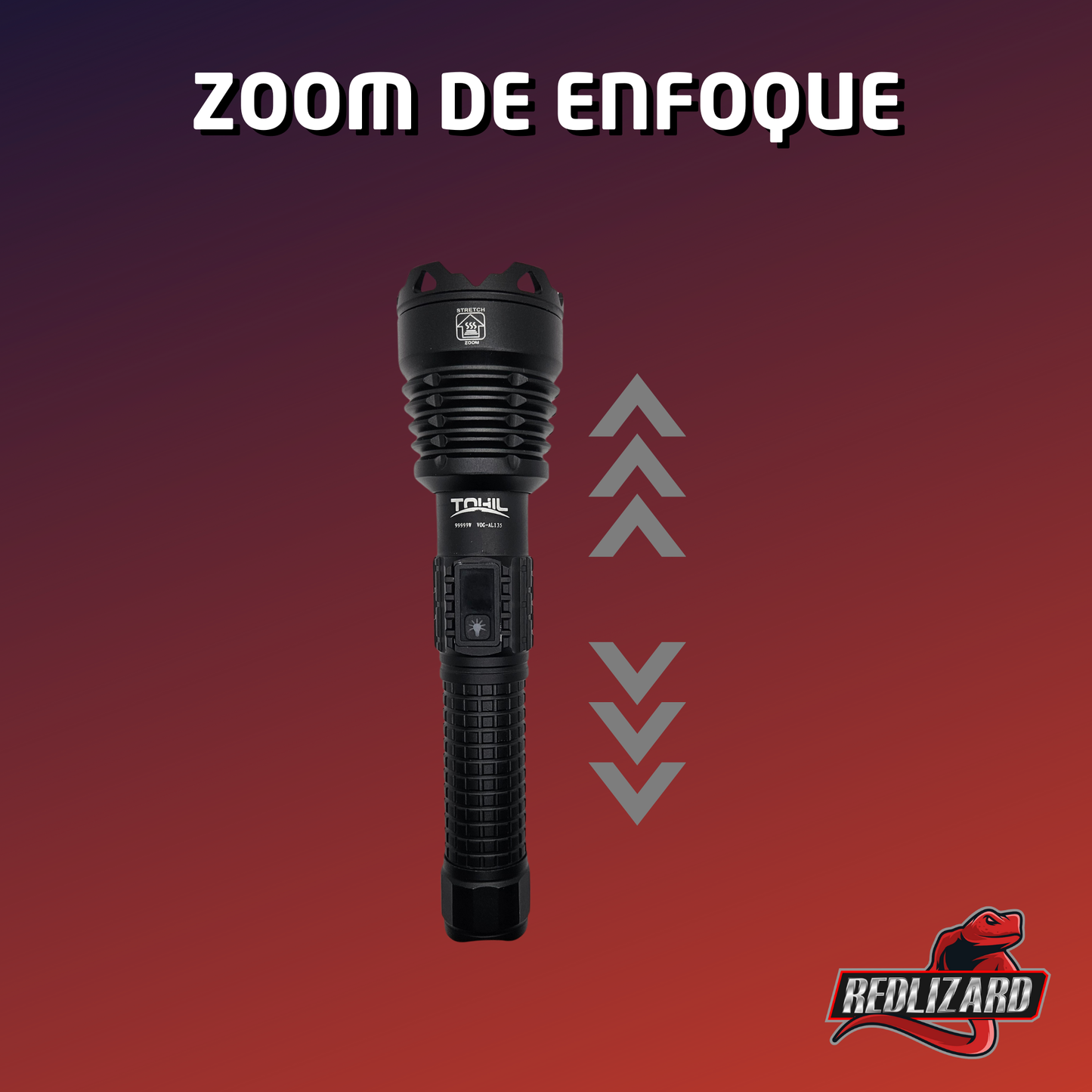 Lampara Tactica Militar Recargable Usb C Led Dimeable Al-135