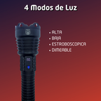 Lampara Tactica Militar Recargable Usb C Led Dimeable Al-135