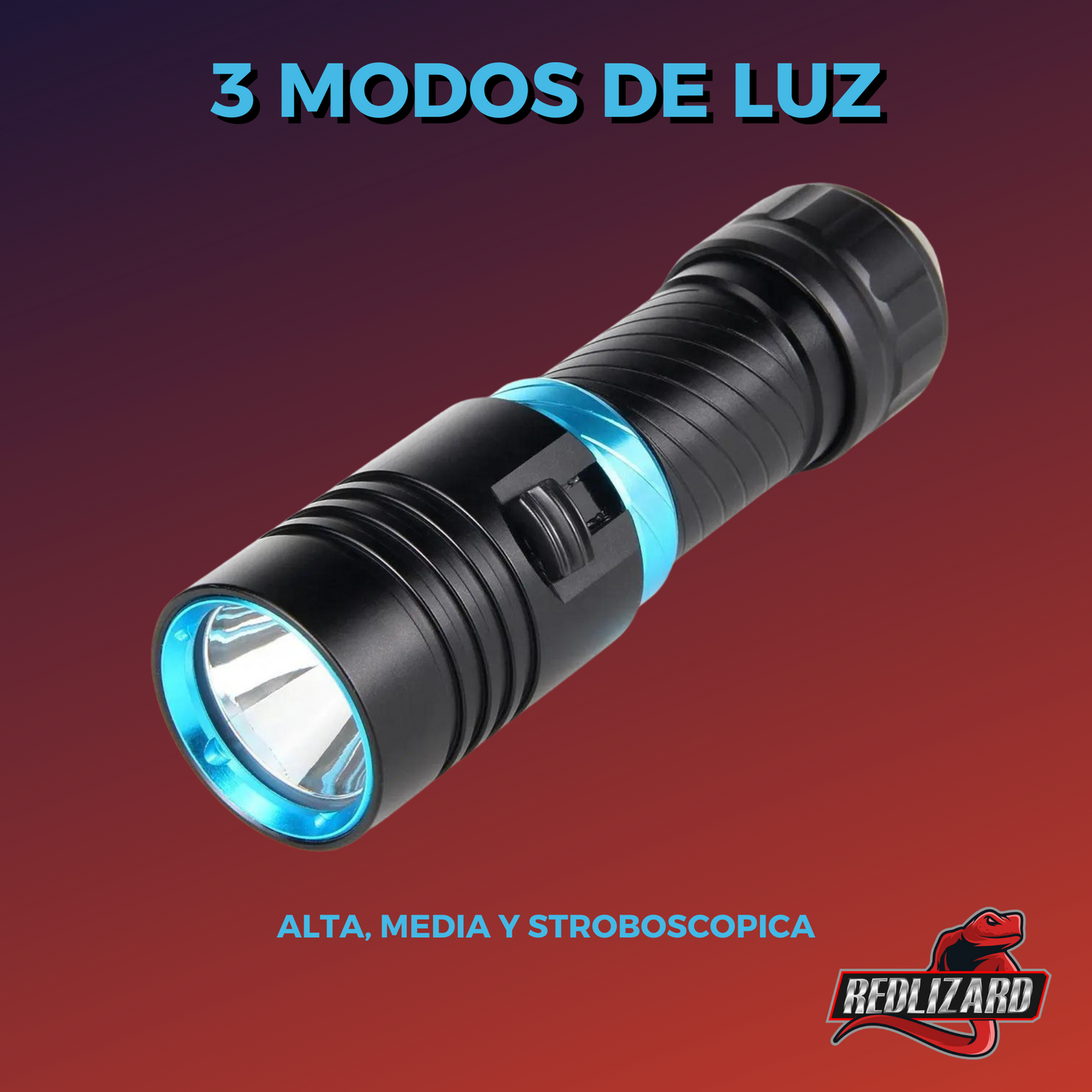 Lampara Buceo Sumergible Recargable Led Potente 3000 Lumenes