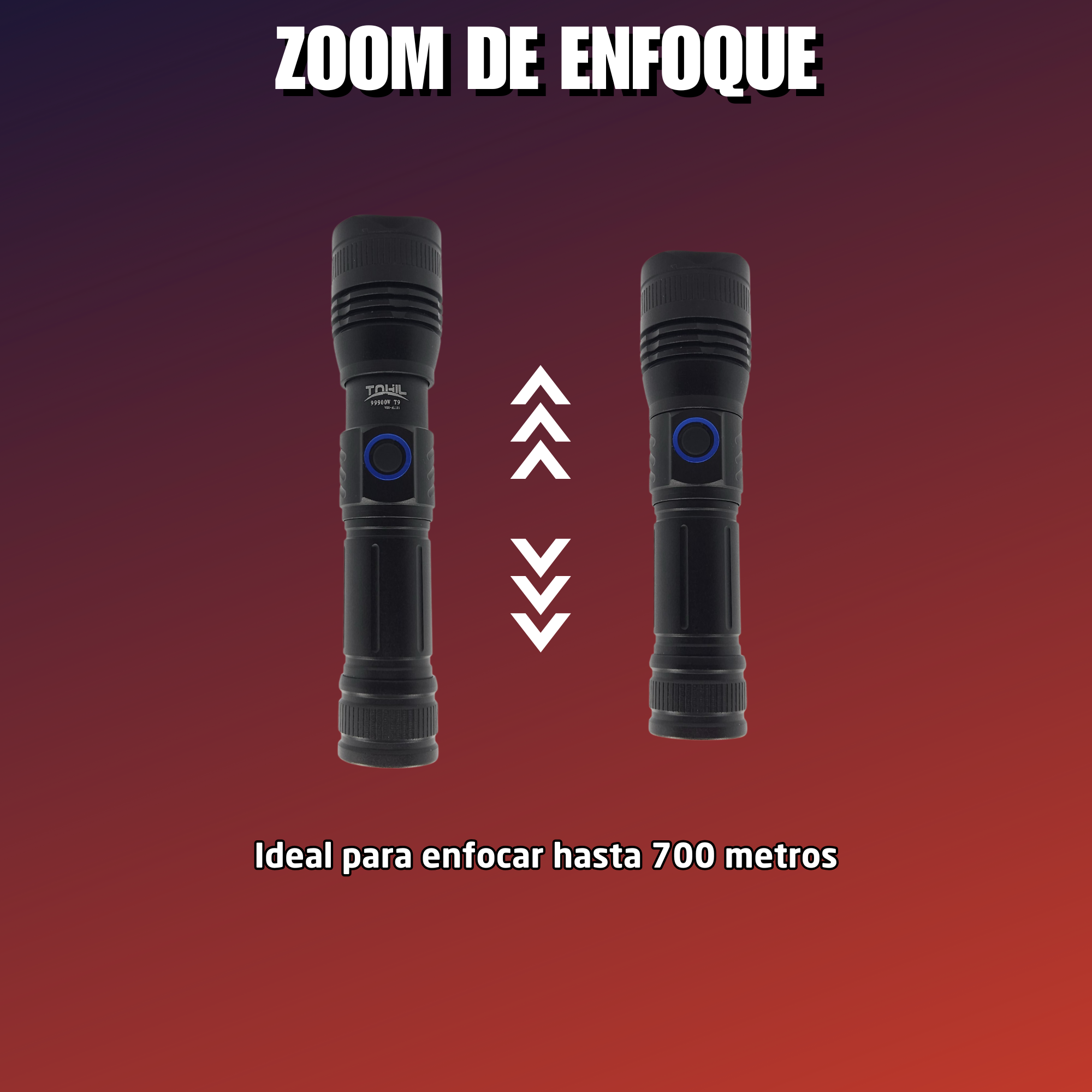 Lampara Tactica Ultra Potente Led Xml T9 10000 Lumenes