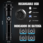 Lampara Led Potente 5000 Lumens 5 Modos Luz Grado Militar