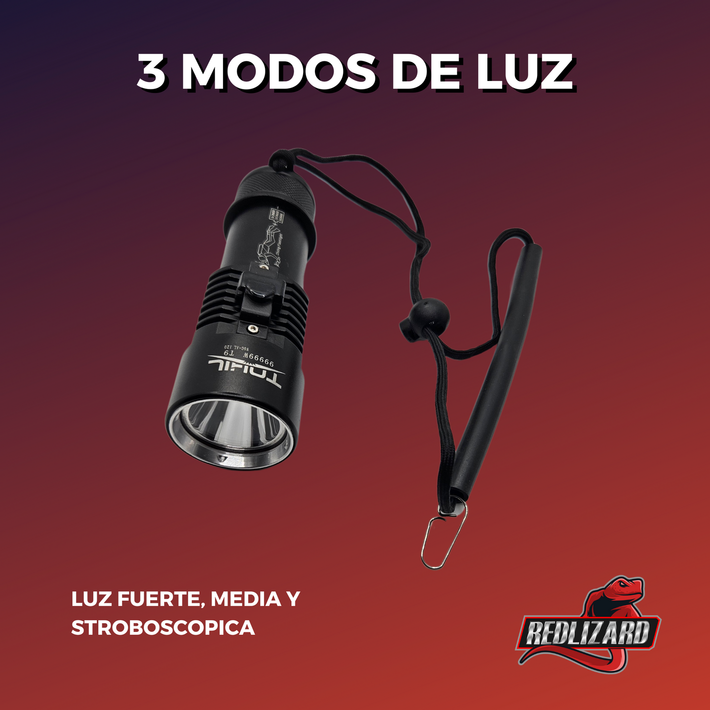 Linterna Lampara De Buceo Led Sumergible 10,000 Lumenes