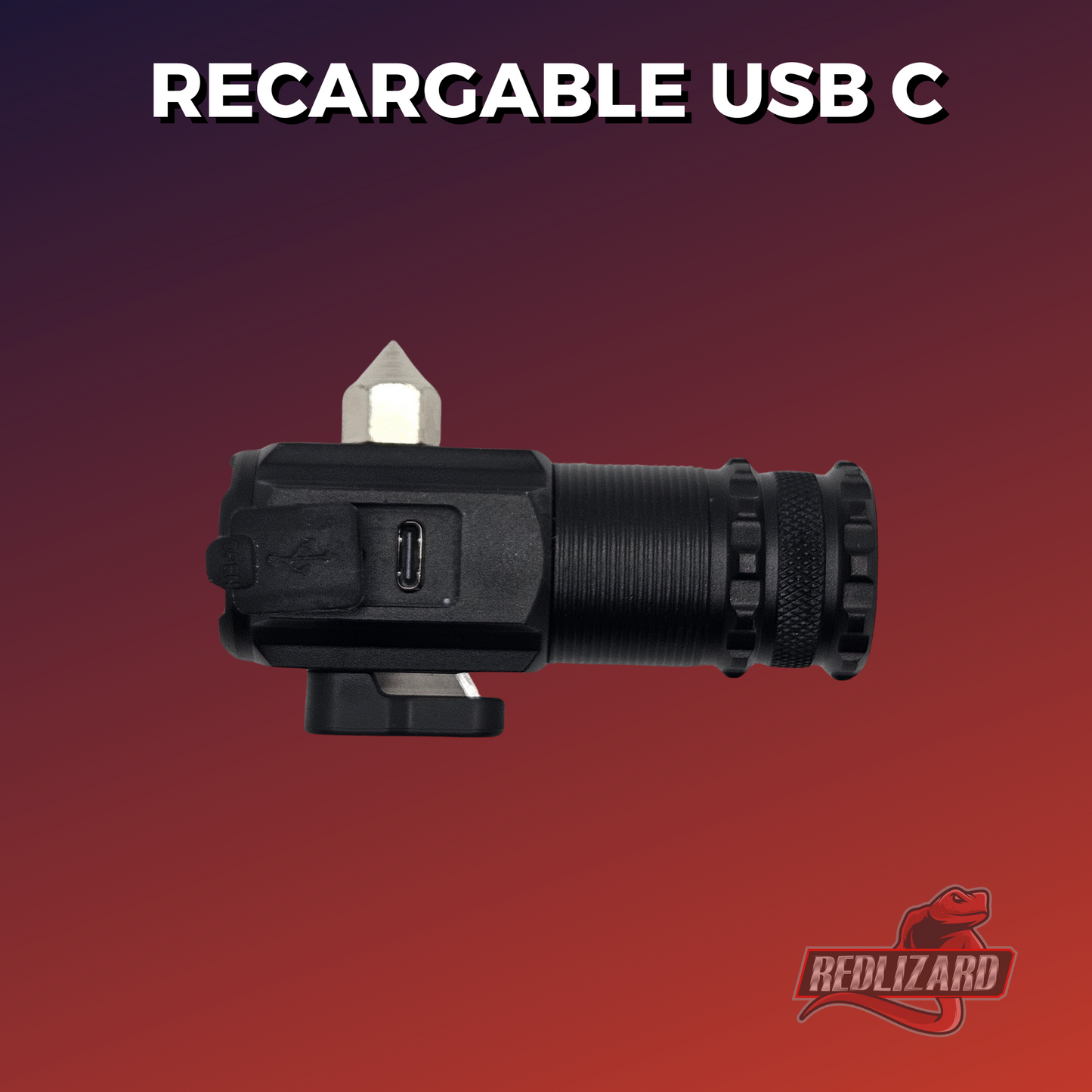 Lampara Ultrapotente Recargable Para Emergencias Con Rompevidrios
