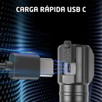 Lampara Cabeza Casco Magnetica Recargable Led 1300 Lumenes