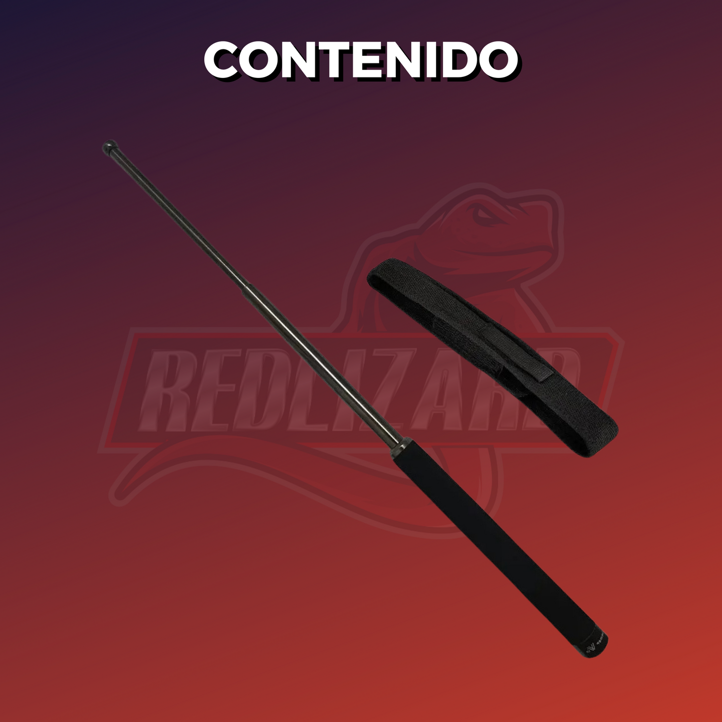 Baston Retractil Seguridad Defensa Personal 60 Cm Macana
