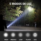 Lampara Tactica Recargable Led T12 Ultra Potente