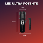 Lampara Recargable Led Ultra Potente Tactica De 30000 Lumens