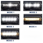 Lampara Para Bicicleta 5 Leds 5 Modos Iluminación Recargable
