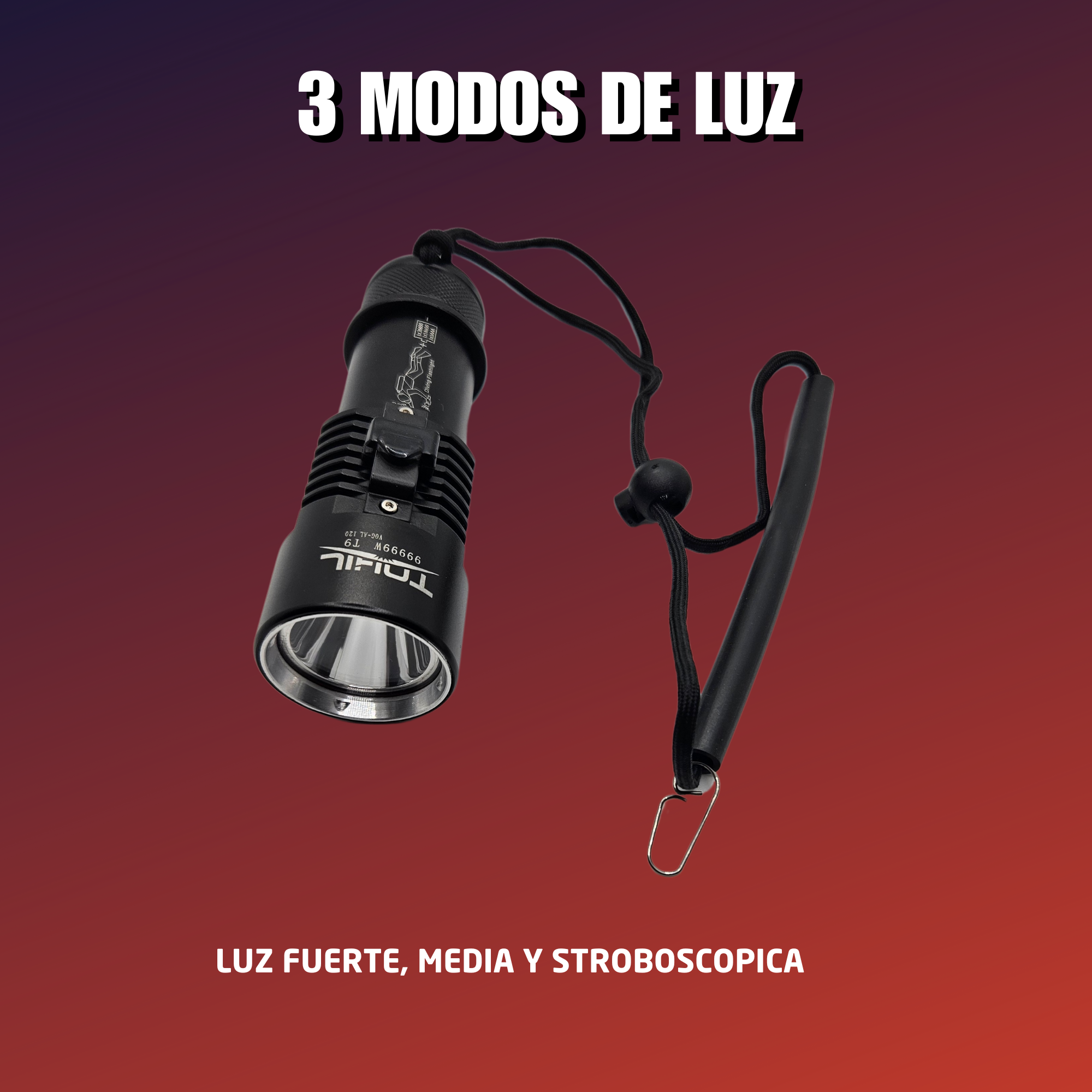 Linterna Lampara De Buceo Led Sumergible 10,000 Lumenes