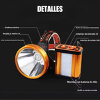 Lampara De Cacería De Luz Amarilla La Bestia Largo Alcance Cabeza Power Bank