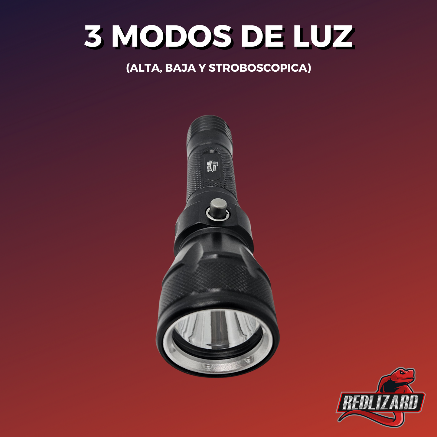 Lampara Recargable Led Sumergible Buceo 50m Profundidad