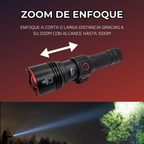 Lampara Tactica Recargable Laser Led Linterna Potente Powerbank