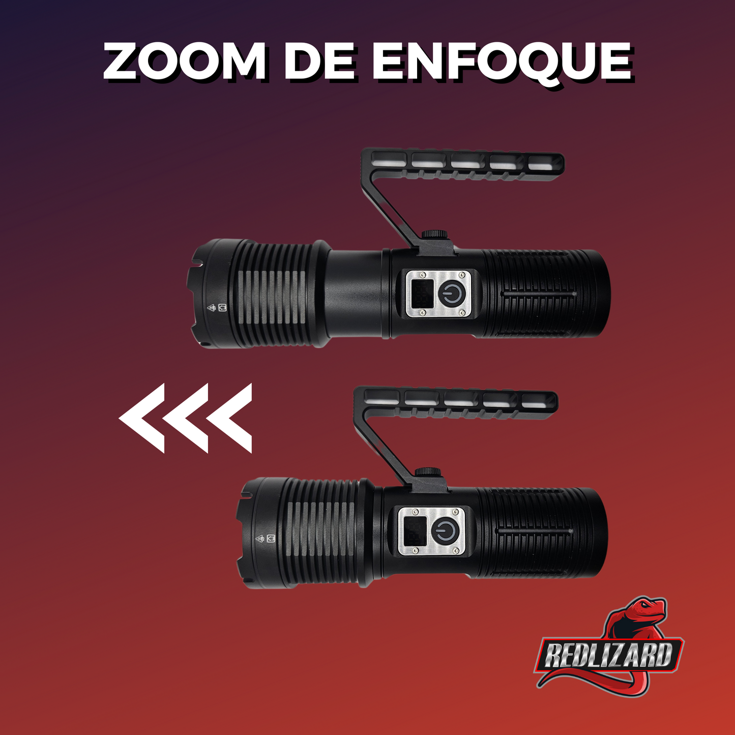Lampara Recargable Led Ultra Potente Tactica De 30000 Lumens