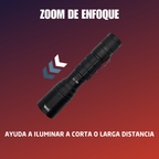 Lampara Tactica Led Recargable 10000 Lumenes Clip Seguridad