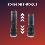 Lampara Tactica Ultra Potente 30,000 Lumenes Laser Led