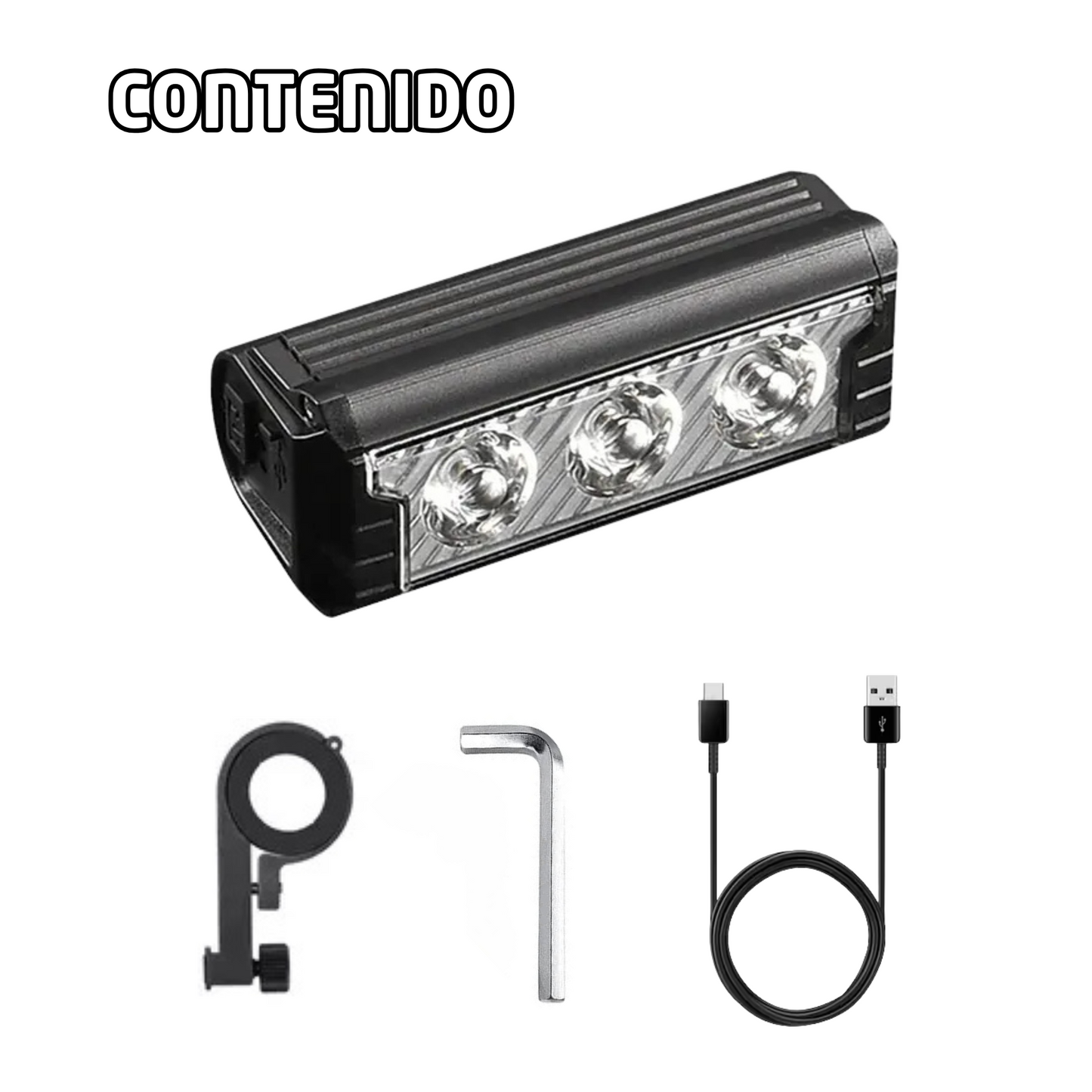 Lampara Bicicleta Frontal Recargable Led Ultra Potente