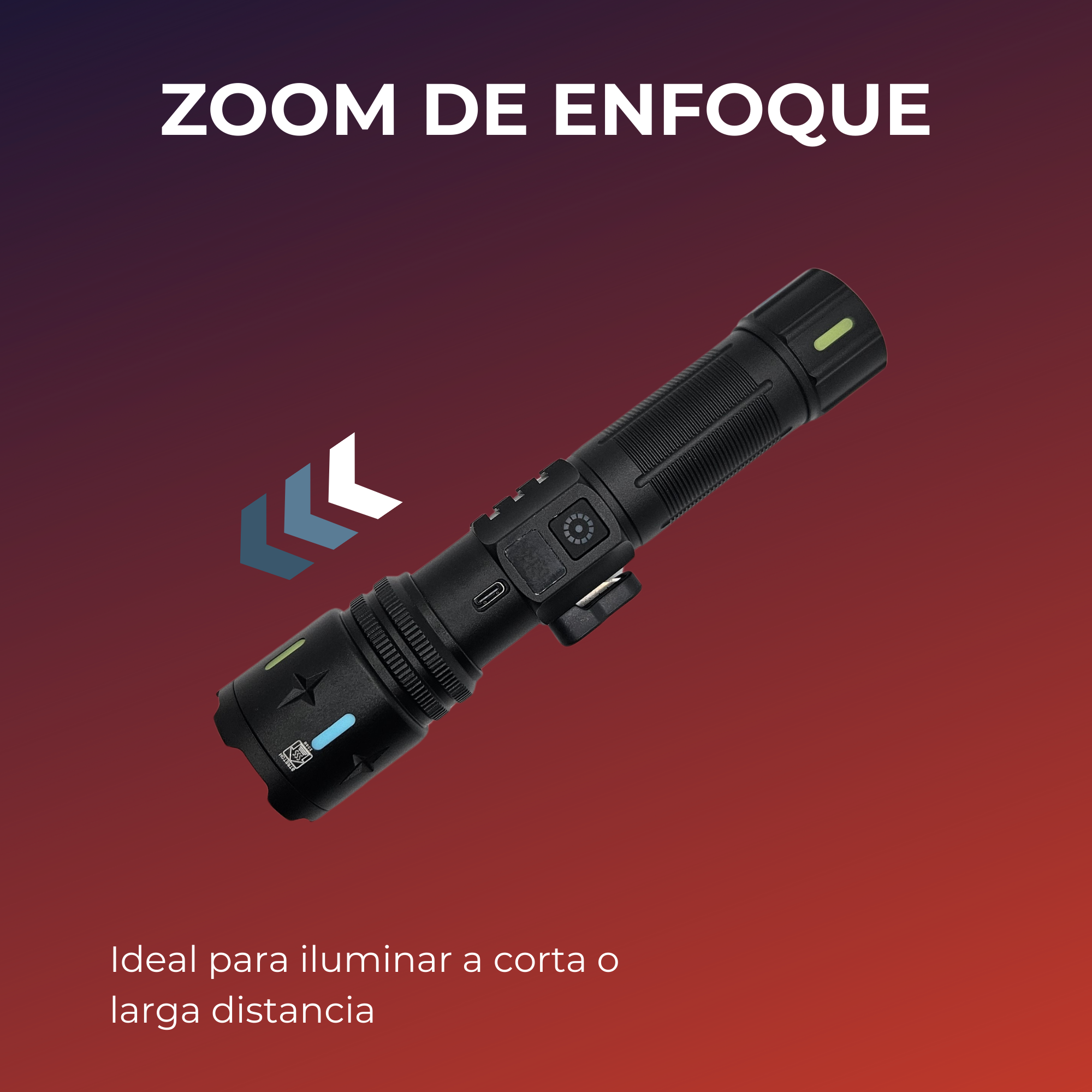 Lampara Táctica Emergencias Cortador Cinturon Ultrabrillante