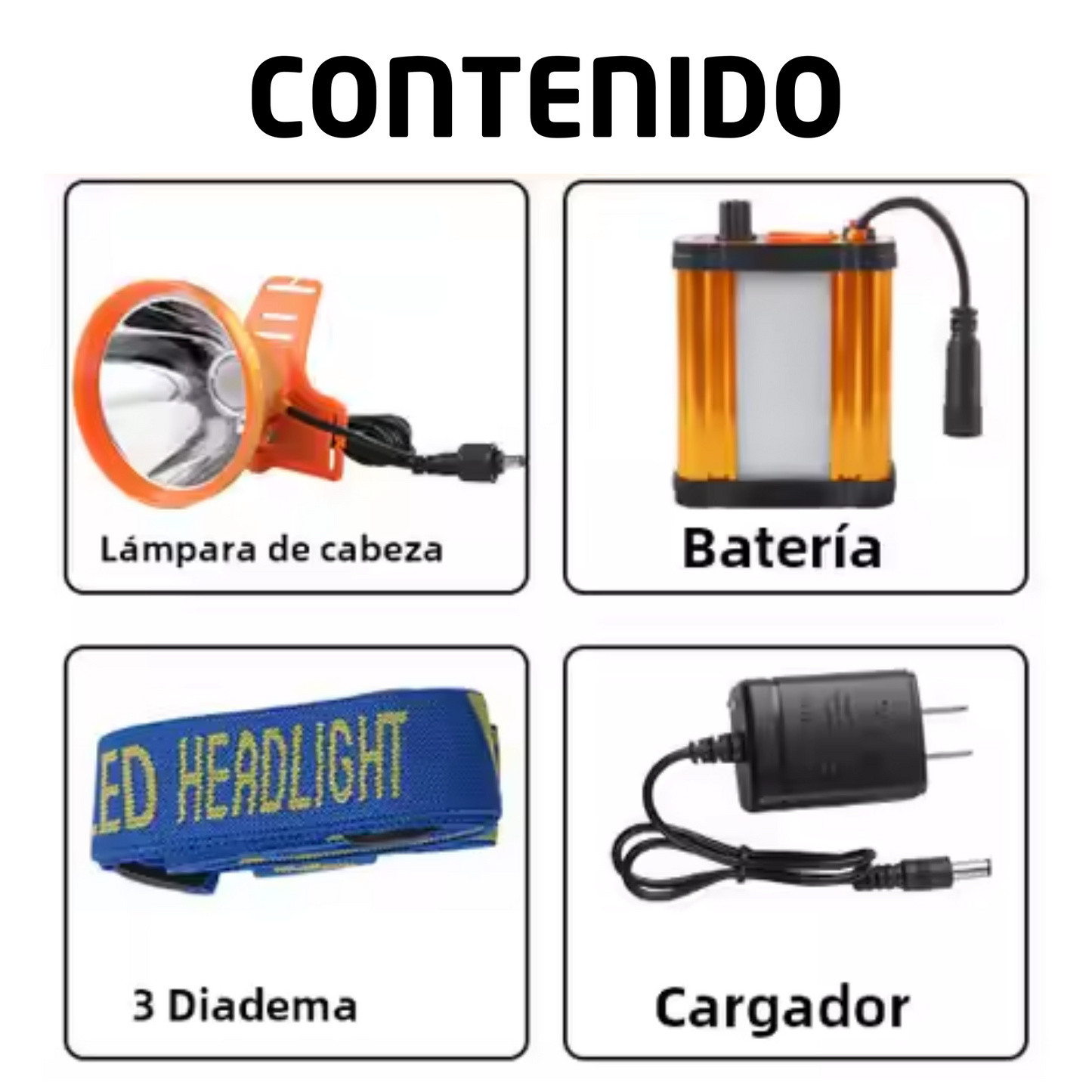 Lampara De Cacería La Bestia Largo Alcance Cabeza Power Bank