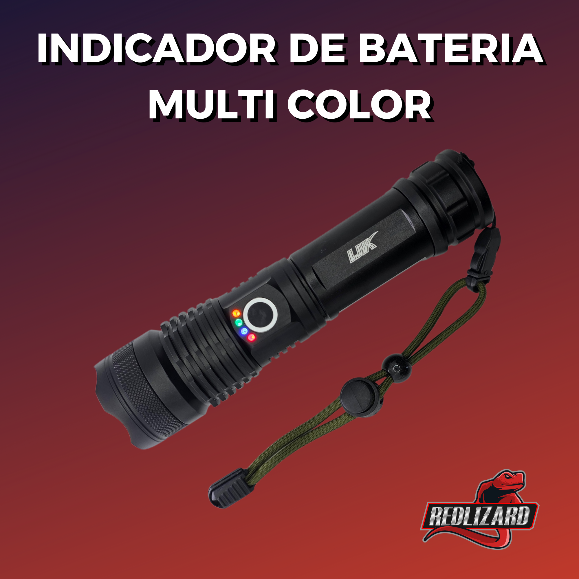 Lampara Recargable Led Potente 5000 Lumens 5 Modos Luz