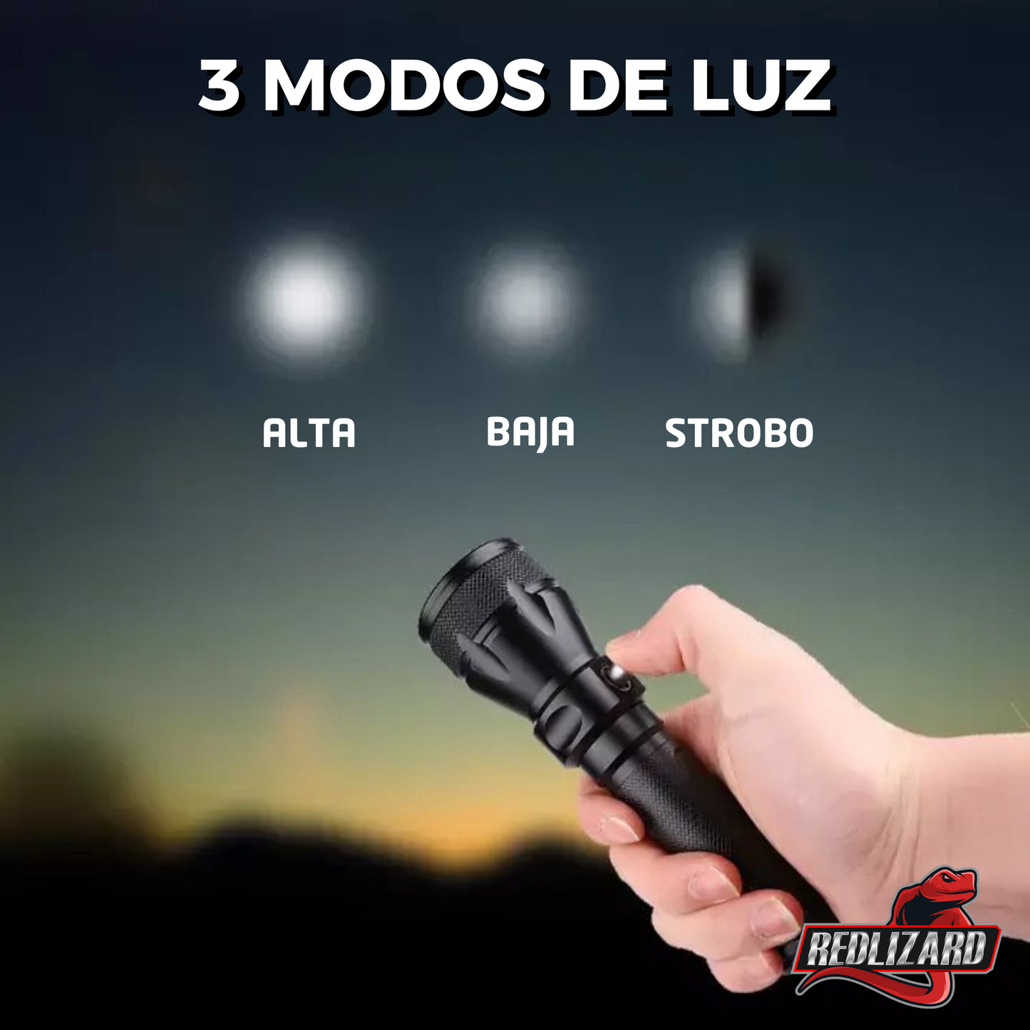 Lampara Recargable Led Sumergible Buceo 50m Profundidad