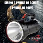 Lampara 50000 Lm Super Potente 2 Modos D Luz Cob Trasero Usb Blanco Negro